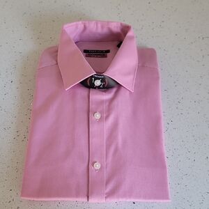 Van Heusen Flex Collar Slim Fit Dress Shirt Pink